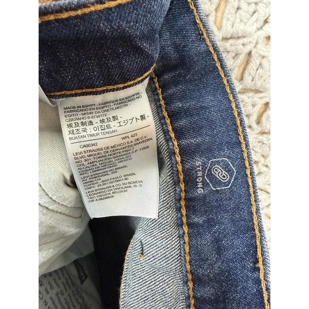 Levis Jeans‎ Mens Size 34x32 Blue Denim Straight Leg Strong